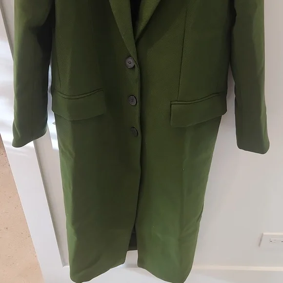Thakoon Green Single Breasted Wool Coat NWT - Picture 2 of 13